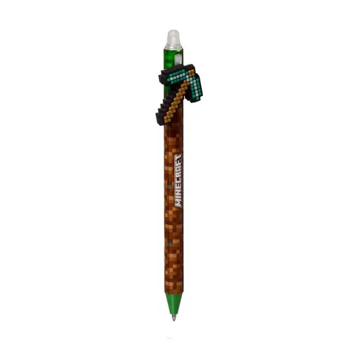 Kemijska olovka Puckator piši briši s Minecraft alatima silikonskim ukrasom sortirano 36/1 PEN275-3