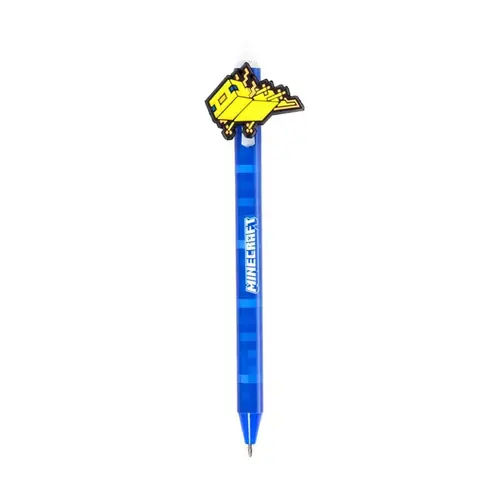 Kemijska olovka Puckator piši briši s PVC Minecraft ukrasom sortirano 36/1 PEN289-3
