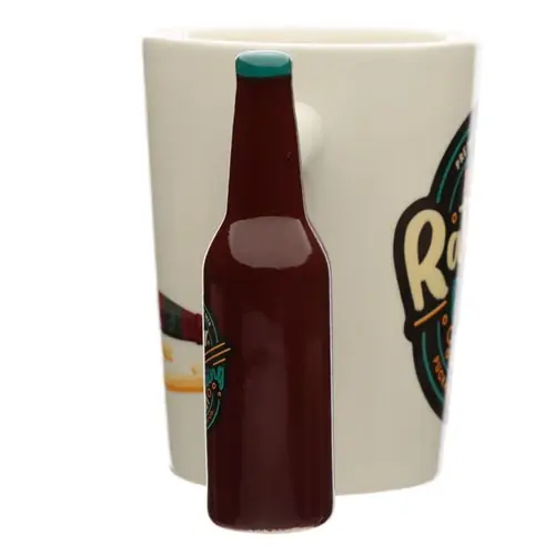 Keramička šalica Puckator s drškom u obliku piva „Radije bih pio pivo” 300 ml SMUG320-1