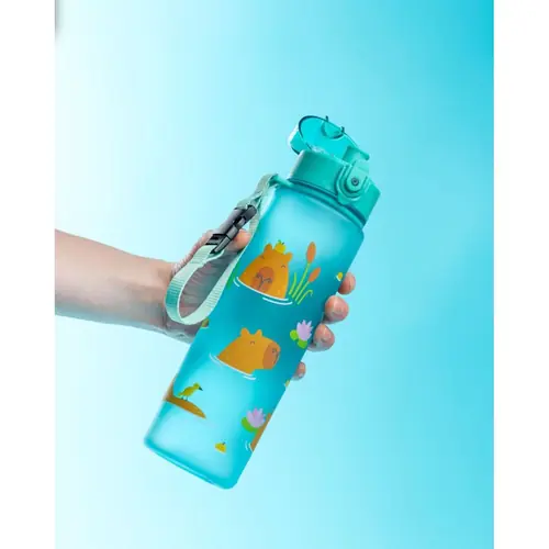 Plastična boca Puckator Capybara s poklopcem na pritiskanje nelomljiva 600ml BOT353-0