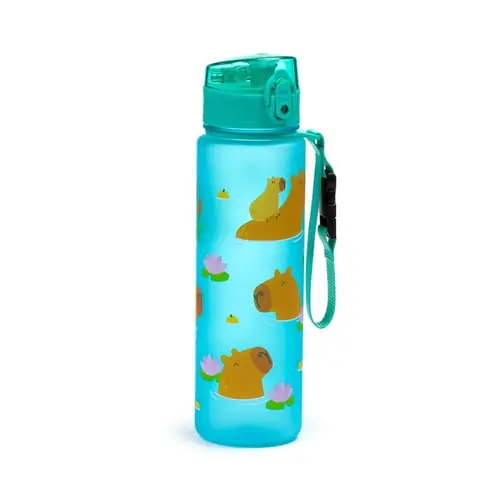 Plastična boca Puckator Capybara s poklopcem na pritiskanje nelomljiva 600ml BOT353-1