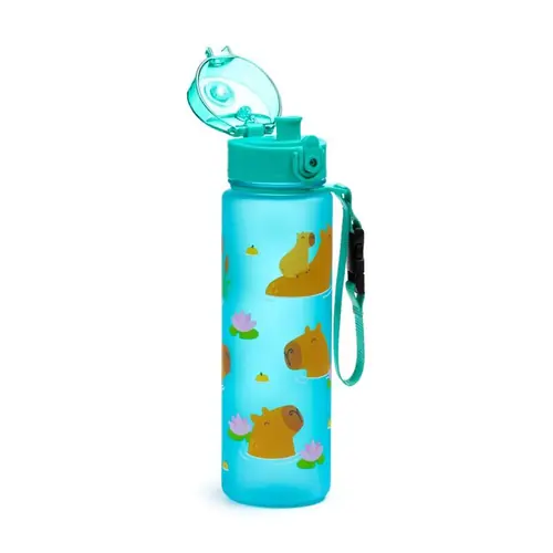 Plastična boca Puckator Capybara s poklopcem na pritiskanje nelomljiva 600ml BOT353-2