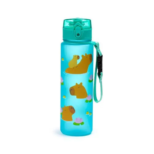 Plastična boca Puckator Capybara s poklopcem na pritiskanje nelomljiva 600ml BOT353-4