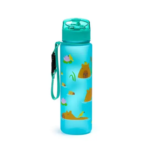 Plastična boca Puckator Capybara s poklopcem na pritiskanje nelomljiva 600ml BOT353-7
