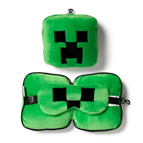 Putni jastuk i maska za oči Puckator Relaxeazzz Minecraft Creeper CUSH306-0