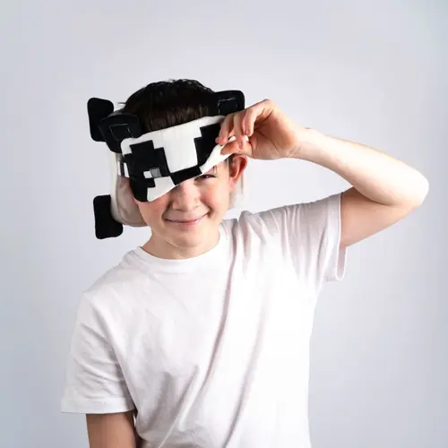 Putni jastuk i maska za oči Puckator Relaxeazzz Minecraft Panda CUSH432-4