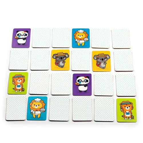 Set kartica za igru memorije Puckator Adoramals Wild Kids GAME03-2