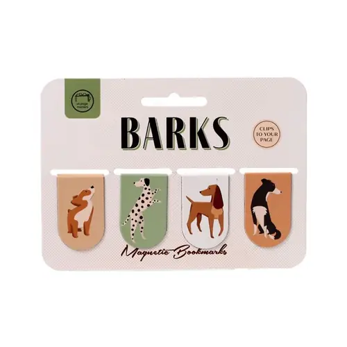 Set magnetskih označivača za stranice Puckator Barks Dog (knjižne oznake) 24/1 BOOK19-1