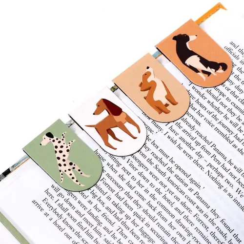 Set magnetskih označivača za stranice Puckator Barks Dog (knjižne oznake) 24/1 BOOK19-2