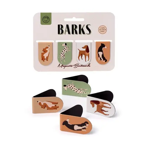 Set magnetskih označivača za stranice Puckator Barks Dog (knjižne oznake) 24/1 BOOK19-6