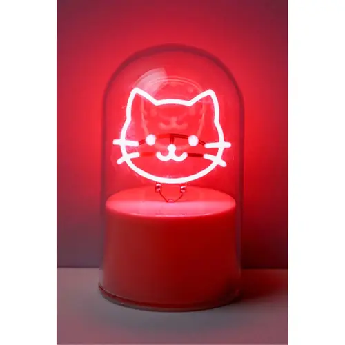 Lampa staklena kupola iTotal NEON-efekt LED Cat XL3256-0