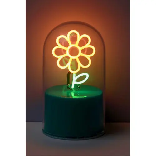 Lampa staklena kupola iTotal NEON-efekt LED Flower XL3255-0