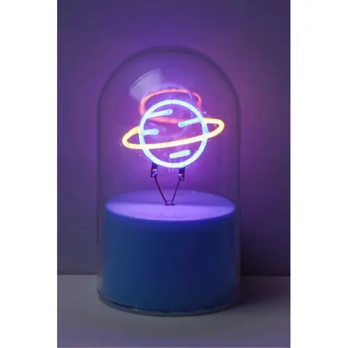 Lampa staklena kupola iTotal NEON-efekt LED Saturn XL3252-0