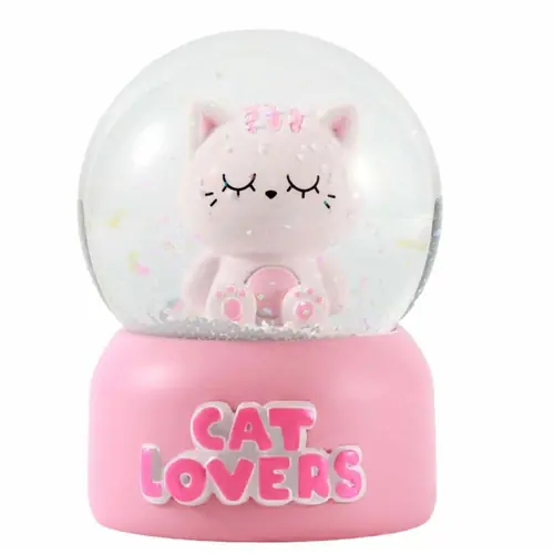 Snježna kugla iTotal Cat roza XL3189-0