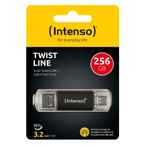 USB stick Intenso 3.2 Flash Drive #3539492 256GB, Twist Line-0