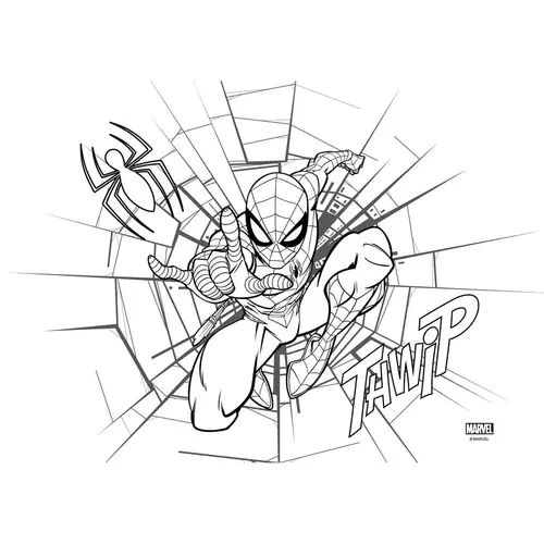 Blok za bojanje Spiderman 23x33cm 40L 508554 zamjena 80894-5