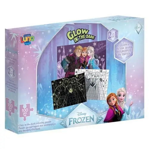Puzzle Frozen "svjetleće u mraku" 100/1 565648-0
