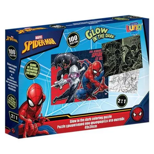 Puzzle Spiderman "svjetleće u mraku" 100/1 508707-0