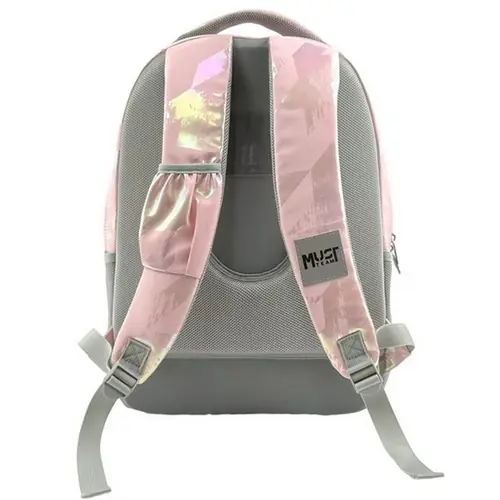 Ruksak školski Must team Hologram Pink s 3 pretinca 32x18x43cm 587711-1