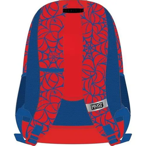 Ruksak školski Must team Spiderman crveni s 3 pretinca (i privjeskom za ključeve) 32x18x43cm 508747-1