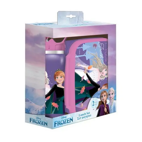 Set Frozen plastična kutija za užinu i boca od nehrđ. čelika 500ml 564406-0