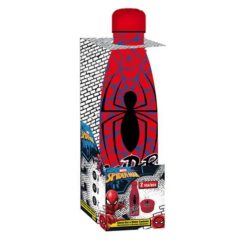 Set Spiderman plastična kutija za užinu i boca od nehr. čelika 500ml 508792-0