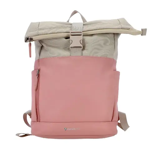 Ruksak Swiss Only s preklopnim (roll-top) zatvaranjem 29x12x45cm 16L rozo bež SO-124-PBEIGE-0
