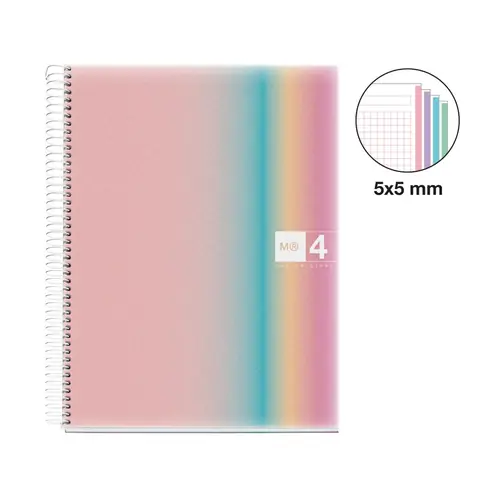 Kolegij blok Miquelrius A4 70g 120L spiralni kocke Aurora West Bay MR4081-1