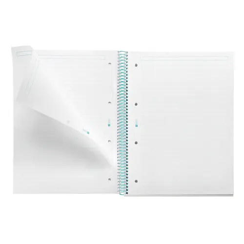 Kolegij blok Miquelrius A4 90g 80L spiralni crte Between the lines Sky Blue MR4521-2