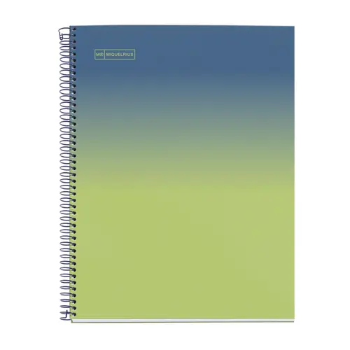 Kolegij blok Miquelrius A4 90g 80L spiralni kocke Gradient Blue & Lemon MR4446-0