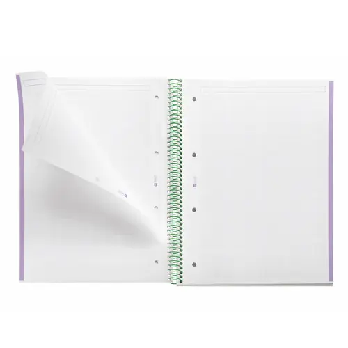 Kolegij blok Miquelrius A4 90g 80L spiralni kocke Gradient Lavender & Green MR4444-2
