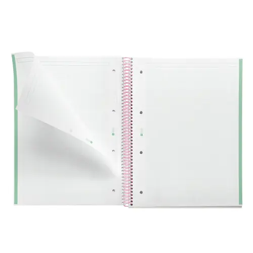 Kolegij blok Miquelrius A4 90g 80L spiralni kocke Gradient Mint & Pink MR4447-2