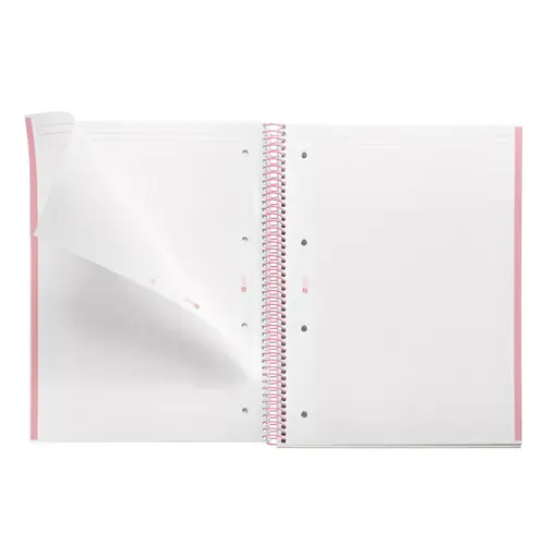 Kolegij blok Miquelrius A4 90g 80L spiralni kocke Gradient Pink & Blue MR4445-2