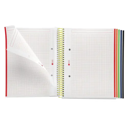 Kolegij blok Miquelrius A5 90g 120L spiralni crte Emotions Lime MR49952-2