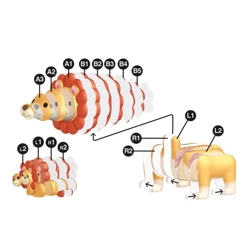Puzzle 3D Apli Wild Lav 20028-2