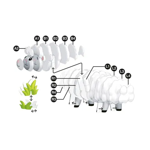 Puzzle 3D Apli Wild Ovca 20030-2