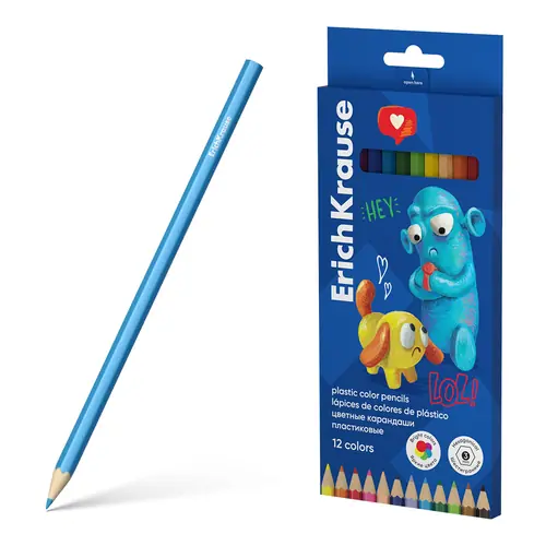 Drvene bojice ErichKrause šesterokutne Jolly Friends 12/1-0