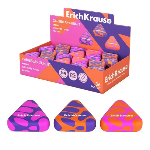 Eraser ErichKrause Caribbean sunset assorted 60786-0