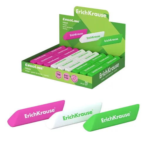 Gumica ErichKrause Ergoline Prism sortirano 36/1-0