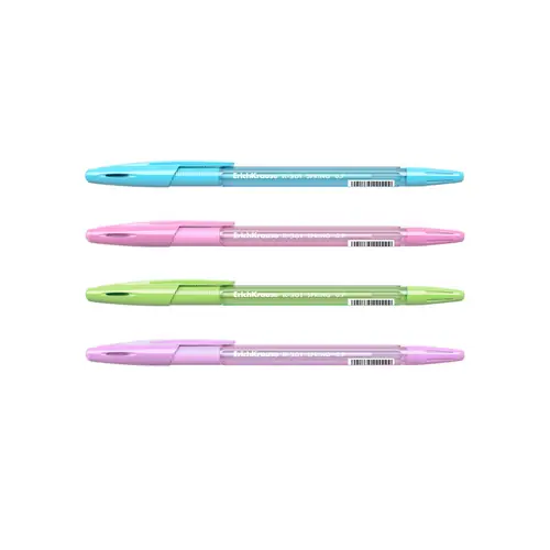 Kemijska olovka ErichKrause Stick&Grip Spring R-301 (0.7) plavi ispis sortirano 50/1-1