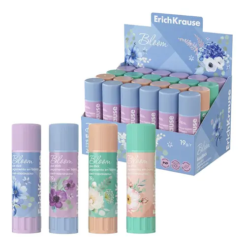 Ljepilo ErichKrause u sticku 19g EasyStick Pastel Bloom sortirano 24/1-0