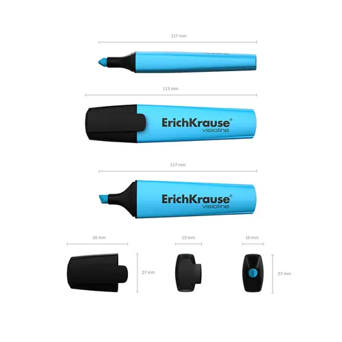 Marker za označavanje ErichKrause Visioline V-12 plavi 10/1-3