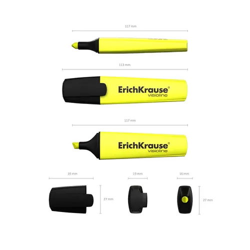 Marker za označavanje ErichKrause Visioline V-12 žuti 10/1-3