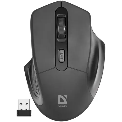 Optički miš Defender Datum bežični MB-345 crni, 4D, 800-1600 dpi 52345-1