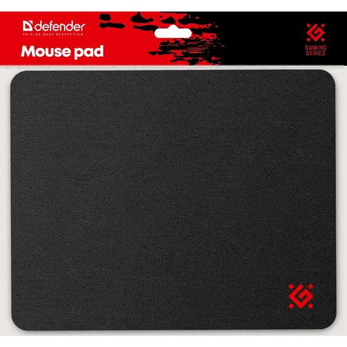 Podloga za miš Defender, Black One, 200×250×2mm, crna-2