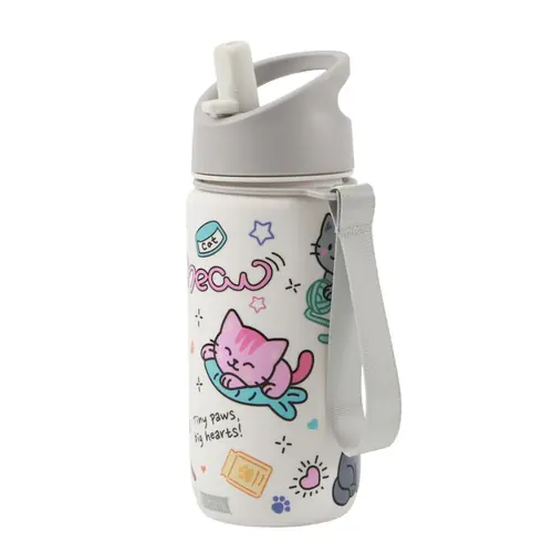 Plastična boca iTotal od tritana 500ml Cat bijela ID2121H-0