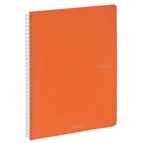 Bilježnica Fabriano Ecoqua original A4 90g 70L spiralna crte arancio 19290213-1