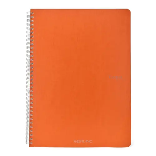 Bilježnica Fabriano Ecoqua original A4 90g 70L spiralna kocke arancio 19290113-0