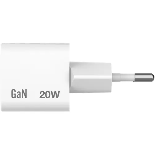 Punjač zidni Verbatim Mini GaN #32396 USB-C PD 20W, USB-C kabel 1.0m, EU, bijeli-3