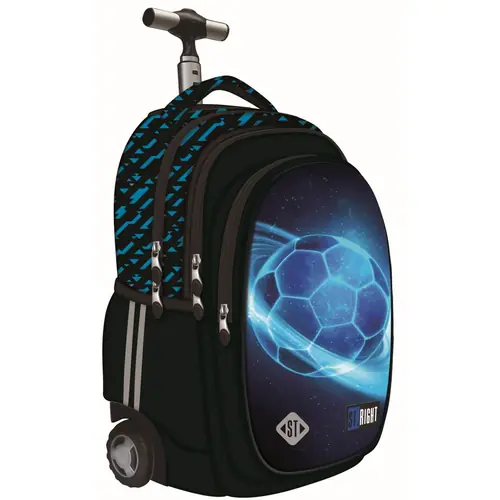 Ruksak školski St.Right Cosmic Soccer na kotačima 17"-0
